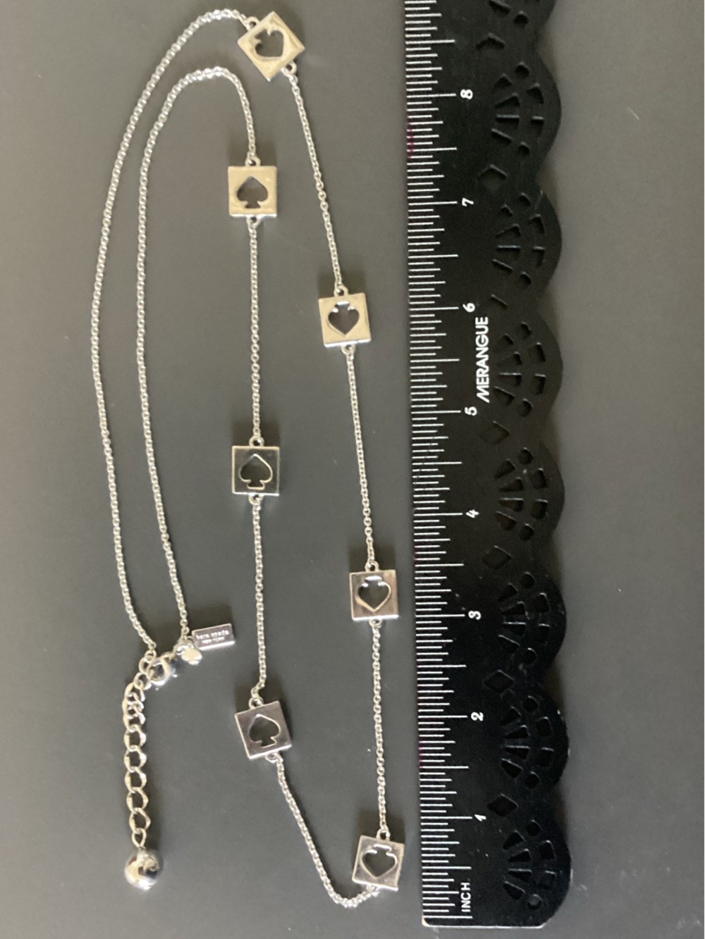 Kate Spade Silver Scatter Square Necklace